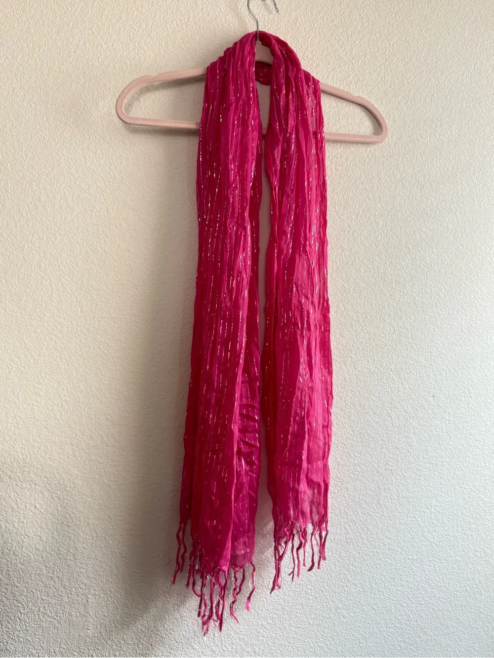 Set of 3 Scarves Pinks, Metallics, Purples, Plum